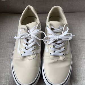 Women’s Cream Vans Sneakers